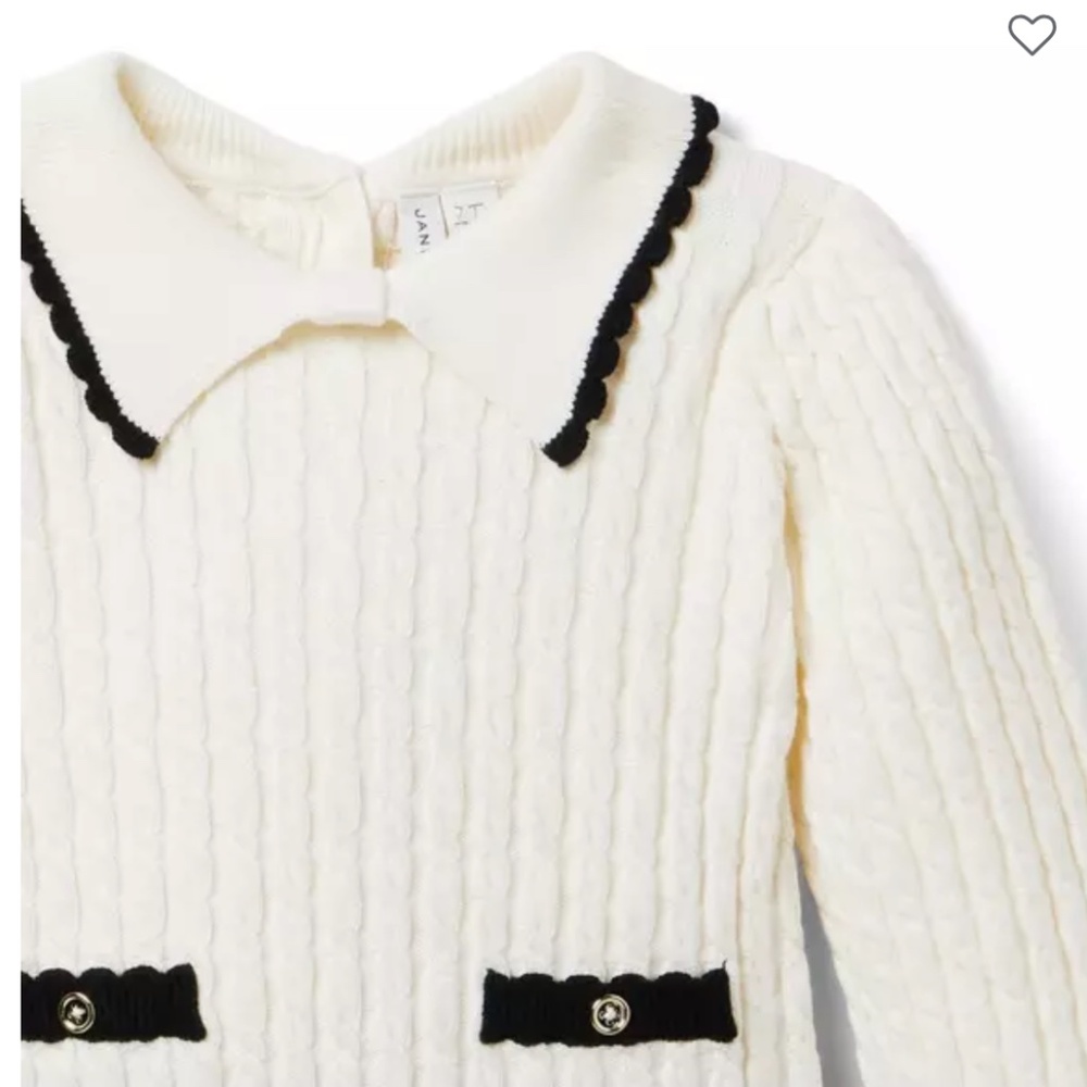 Cable Knit Colorblocked Sweater Dress